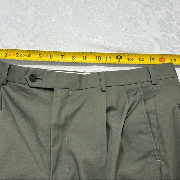 Brooks Brothers Brookscool Poplin  Men’s Soft Green  Suit Size 41 Reg Pants 35 - Picture 11 of 12